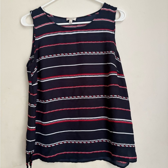 Talbots Blue and Black Sleeveless Tank Top - Picture 3 of 4